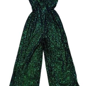 Lulu's Shimmering Emerald Jumpsuit - NWOT